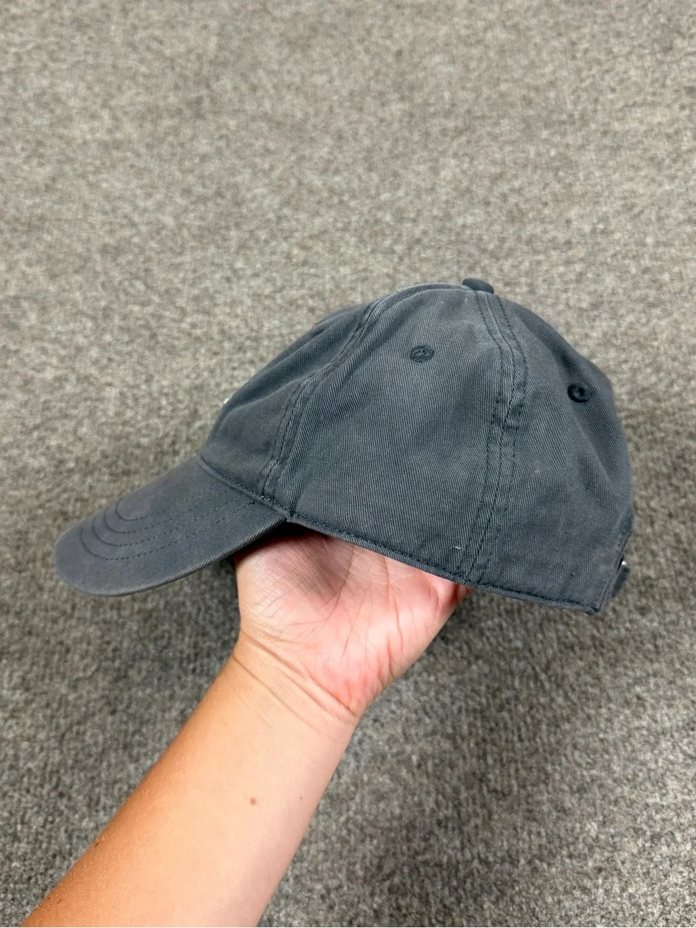 Yosemite Grey Baseball Cap Adjustable Hat Embroidered Logo Abercrombie & Fitch